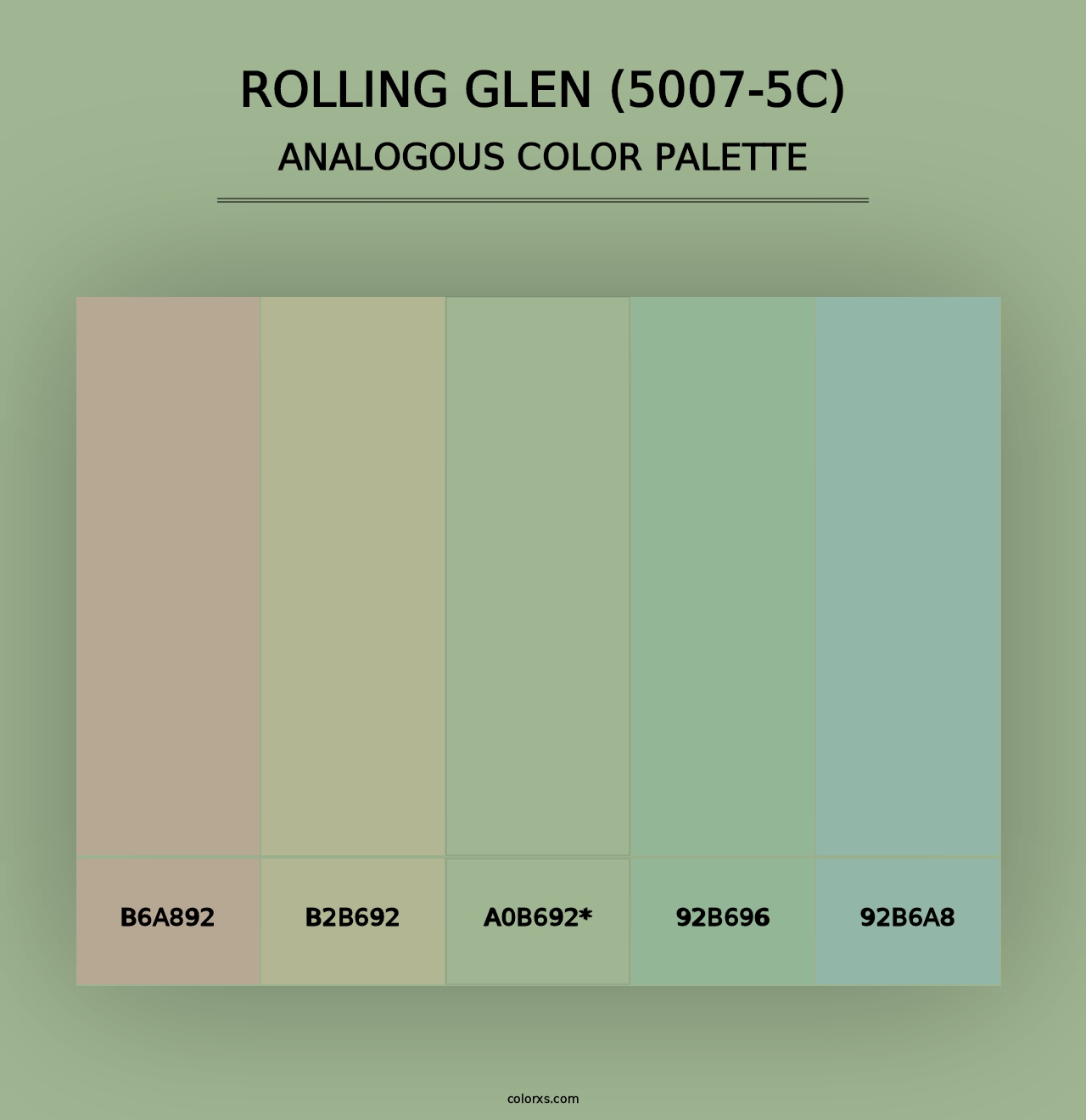 Rolling Glen (5007-5C) - Analogous Color Palette