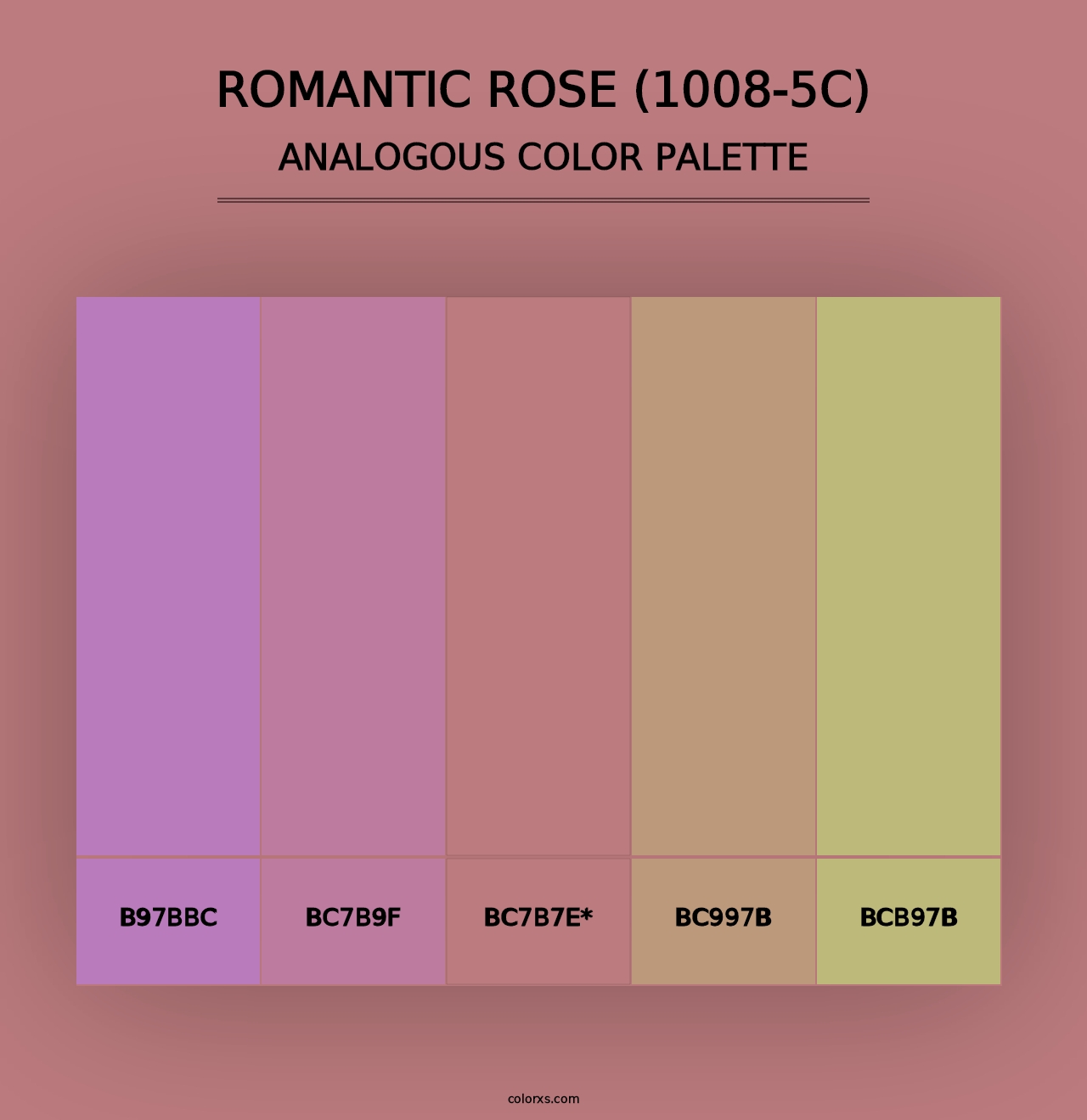 Romantic Rose (1008-5C) - Analogous Color Palette