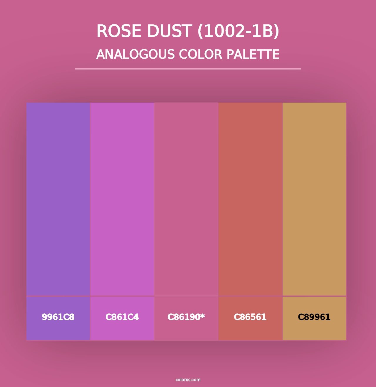 Rose Dust (1002-1B) - Analogous Color Palette