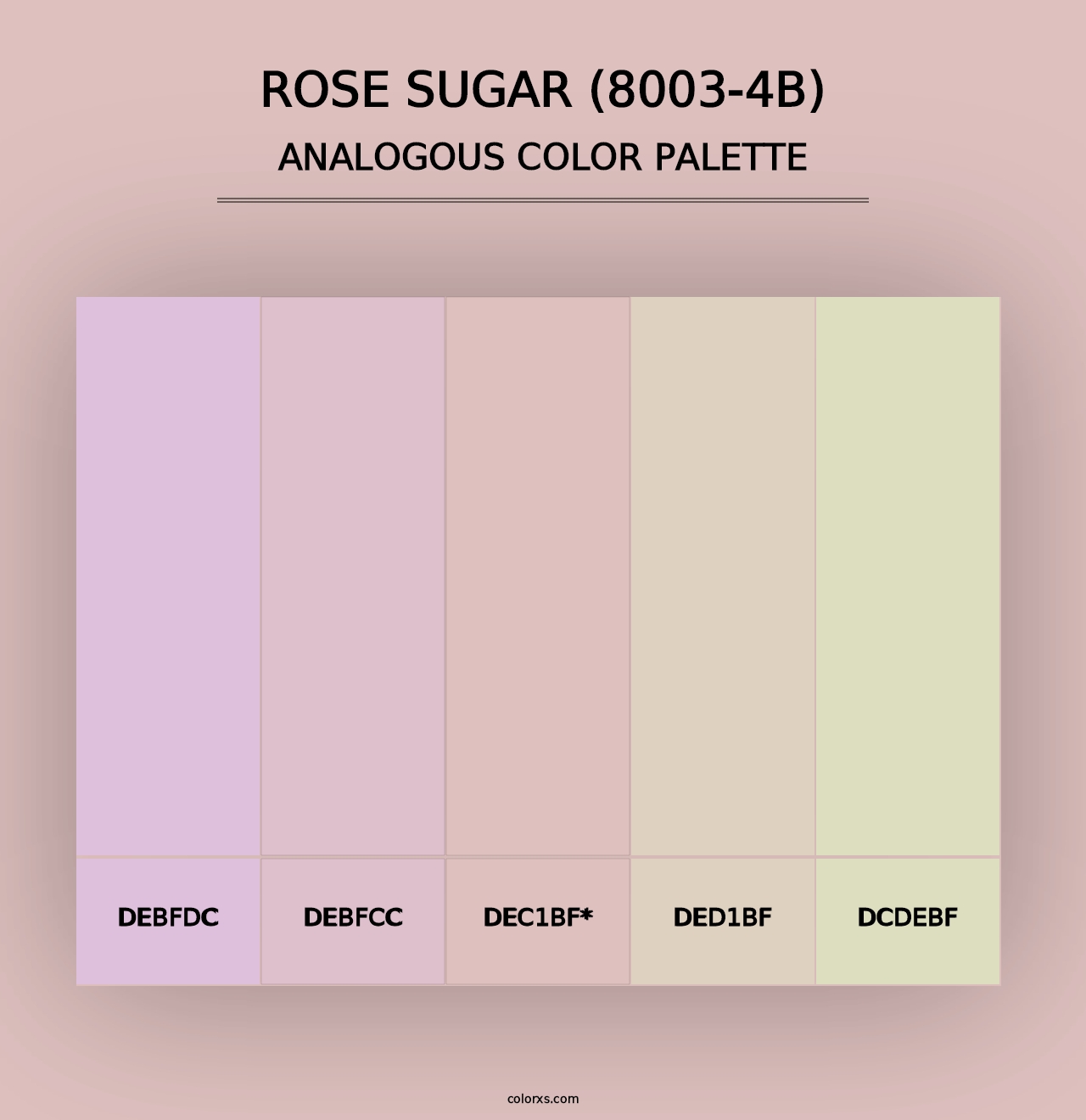 Rose Sugar (8003-4B) - Analogous Color Palette