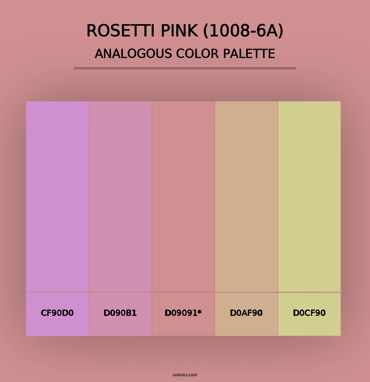 Rosetti Pink (1008-6A) - Analogous Color Palette