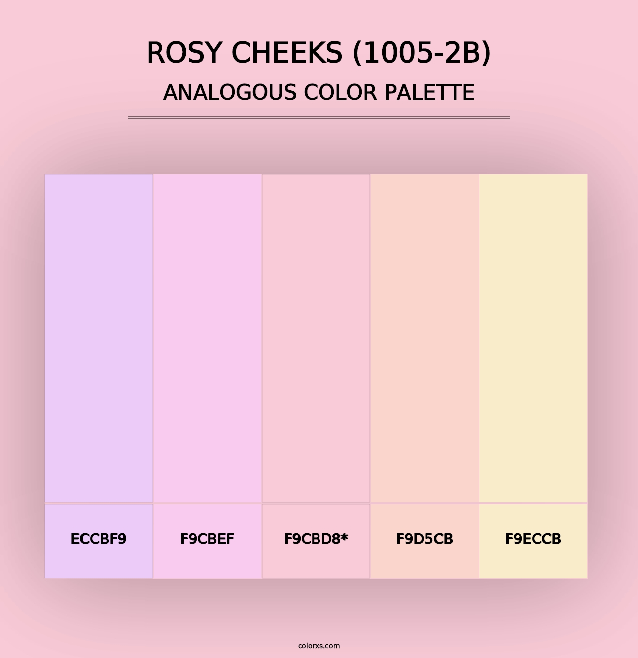 Rosy Cheeks (1005-2B) - Analogous Color Palette