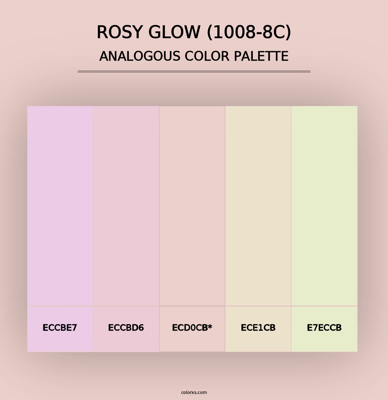 Rosy Glow (1008-8C) - Analogous Color Palette