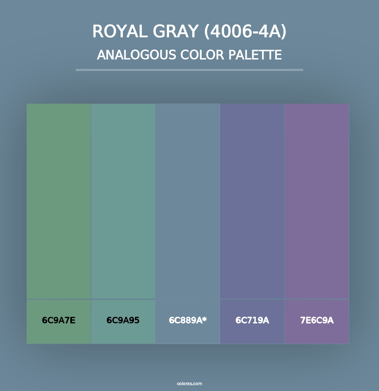 Royal Gray (4006-4A) - Analogous Color Palette