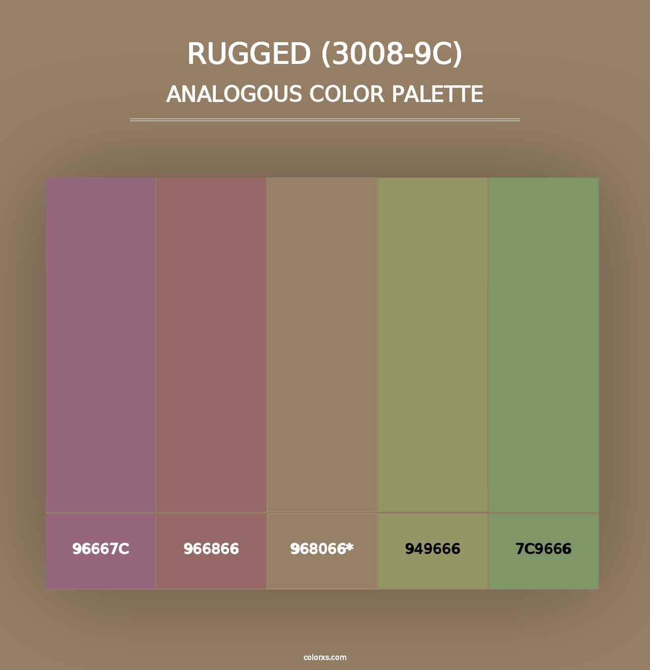 Rugged (3008-9C) - Analogous Color Palette