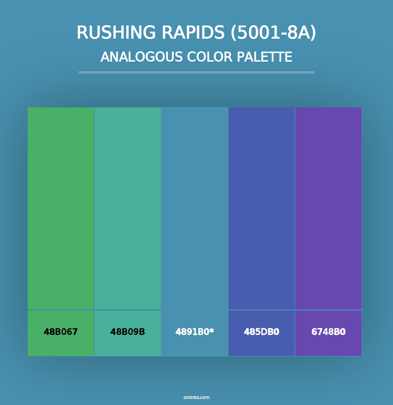 Rushing Rapids (5001-8A) - Analogous Color Palette