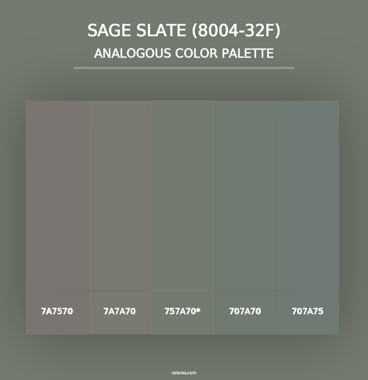 Sage Slate (8004-32F) - Analogous Color Palette