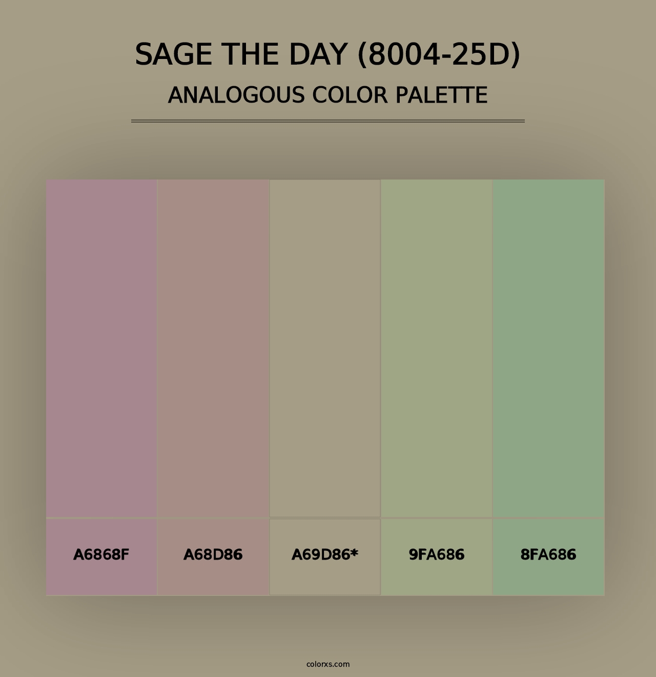 Sage the Day (8004-25D) - Analogous Color Palette