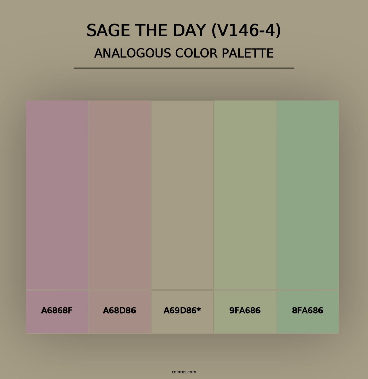 Sage the Day (V146-4) - Analogous Color Palette