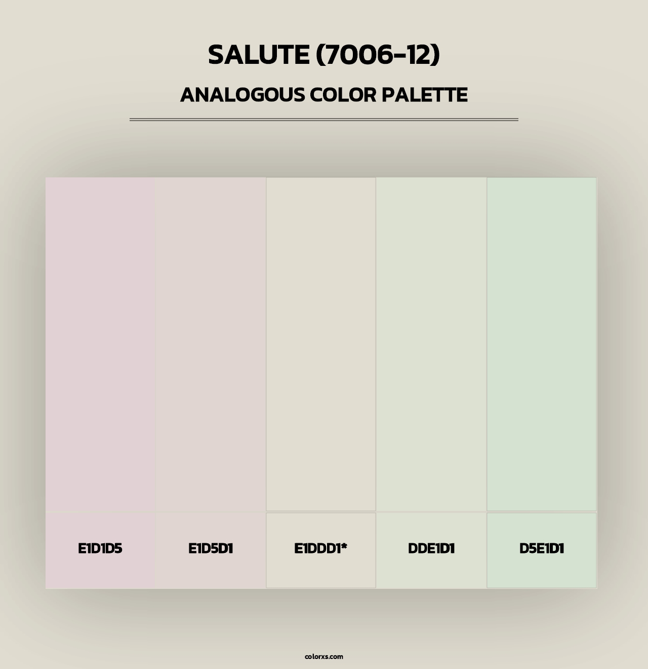 Salute (7006-12) - Analogous Color Palette