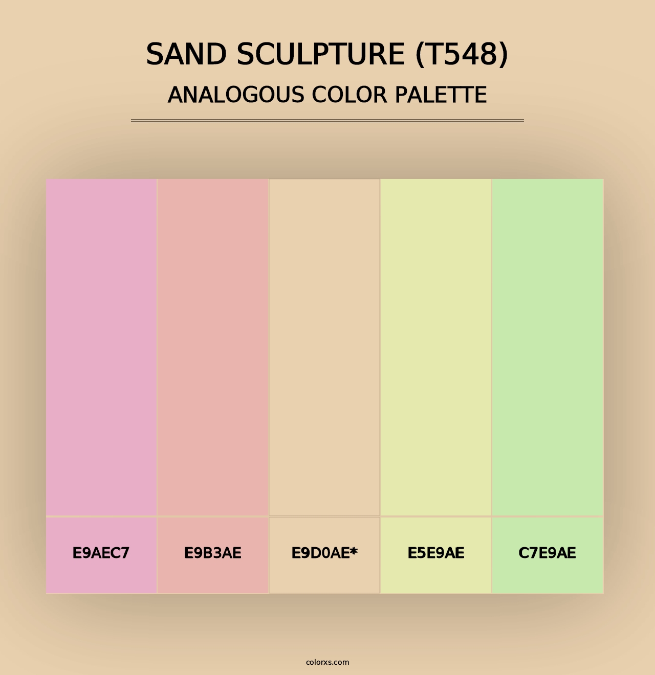 Sand Sculpture (T548) - Analogous Color Palette