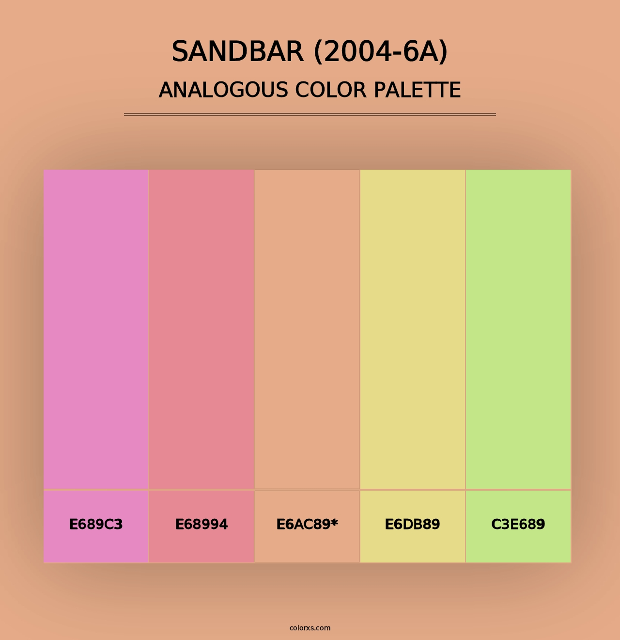 Sandbar (2004-6A) - Analogous Color Palette