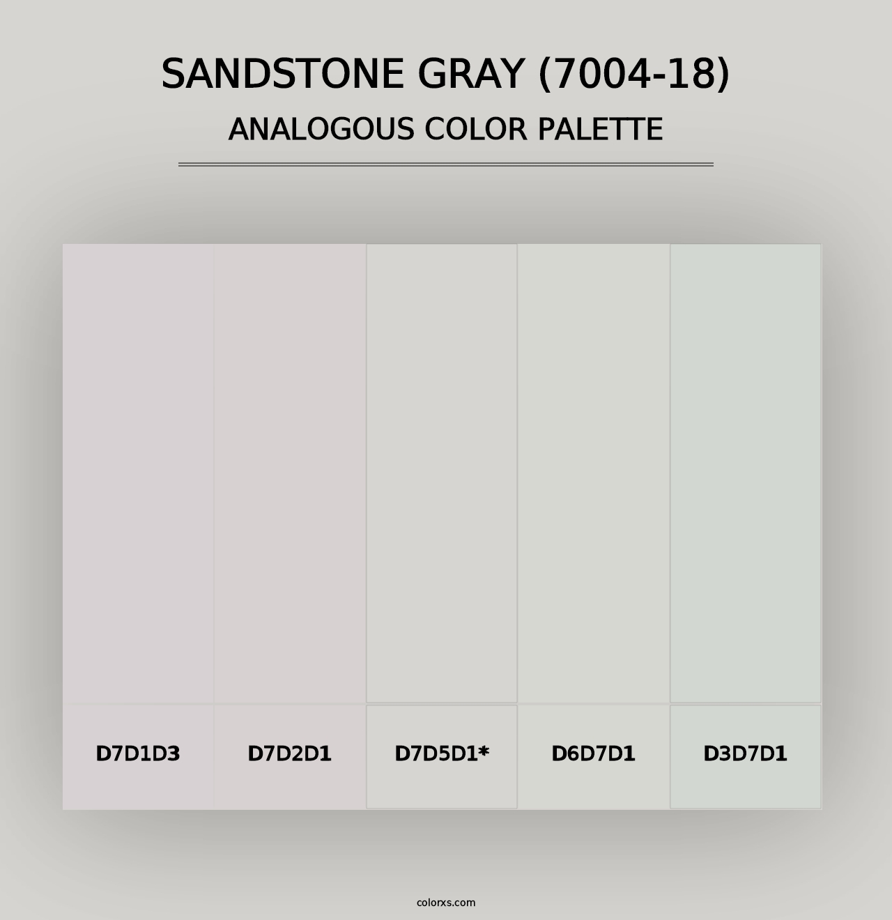 Sandstone Gray (7004-18) - Analogous Color Palette