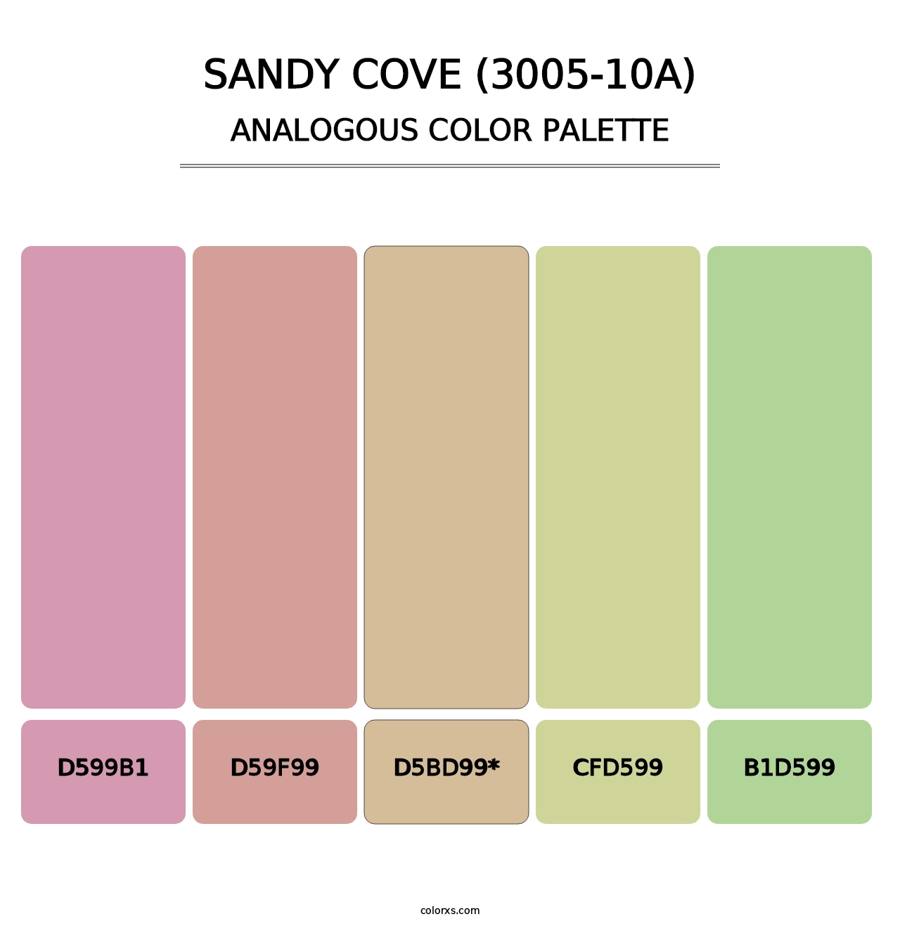 Sandy Cove (3005-10A) - Analogous Color Palette