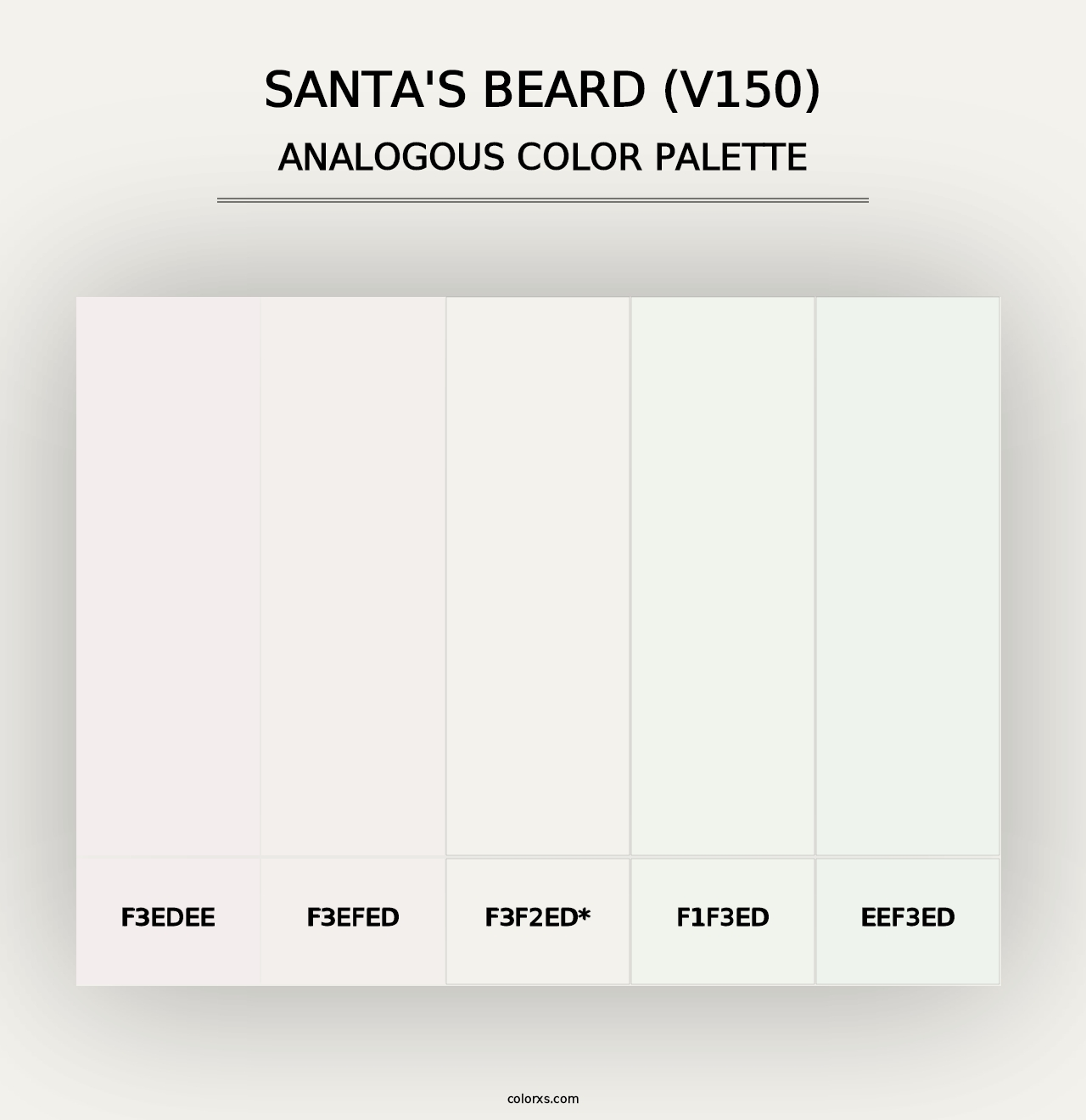 Santa's Beard (V150) - Analogous Color Palette