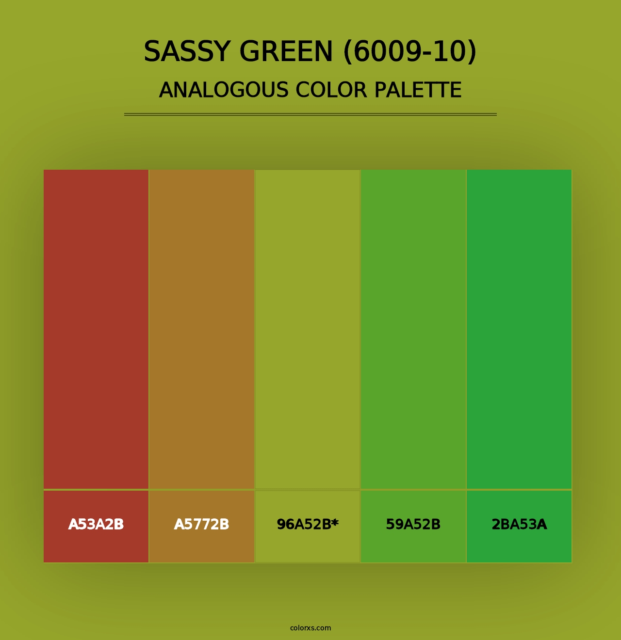 Sassy Green (6009-10) - Analogous Color Palette