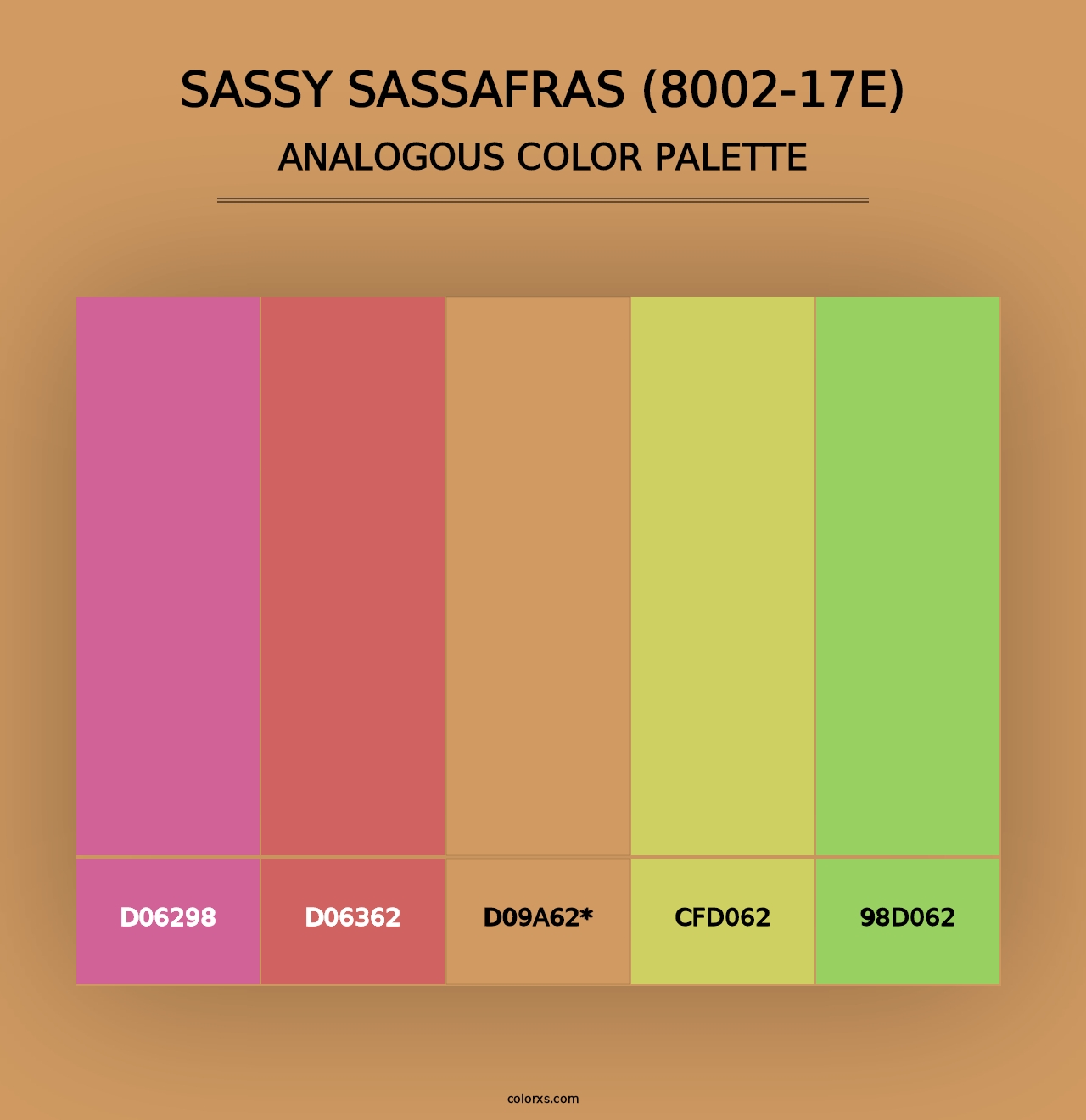 Sassy Sassafras (8002-17E) - Analogous Color Palette