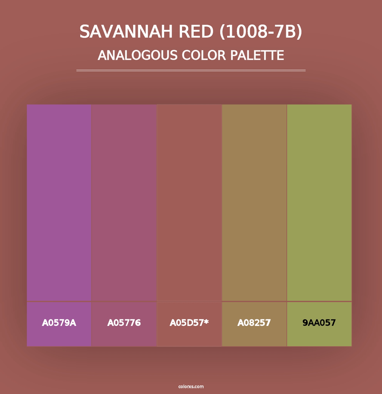 Savannah Red (1008-7B) - Analogous Color Palette