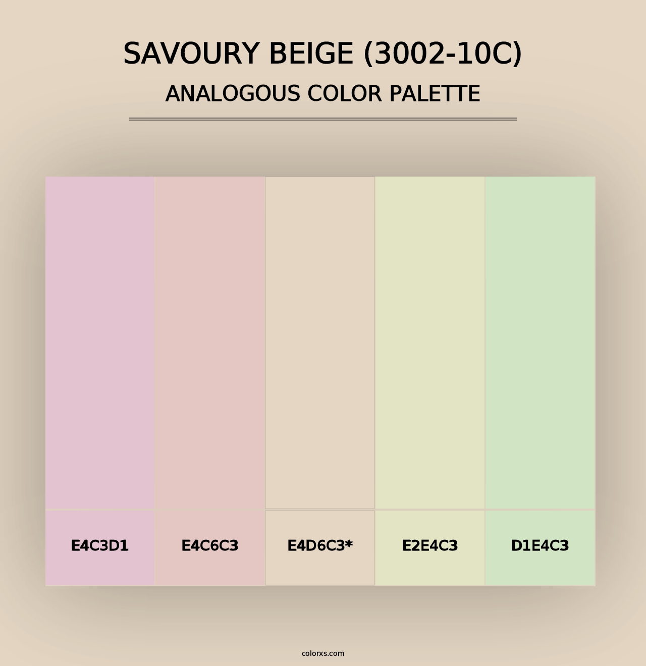 Savoury Beige (3002-10C) - Analogous Color Palette