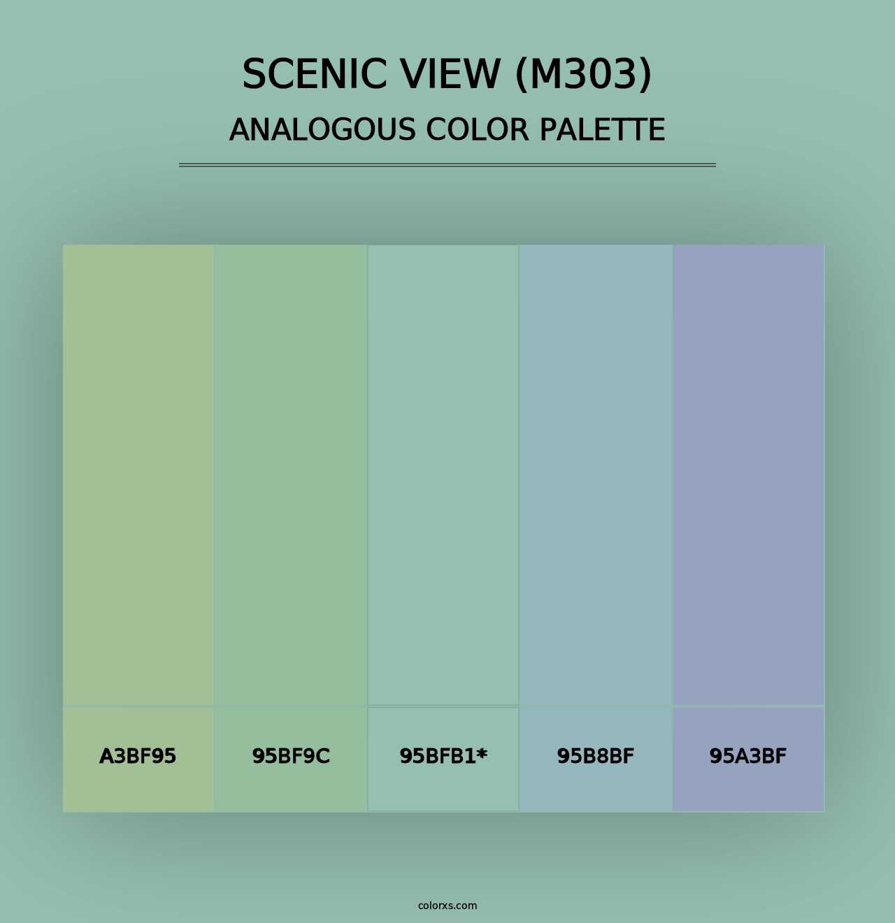 Scenic View (M303) - Analogous Color Palette