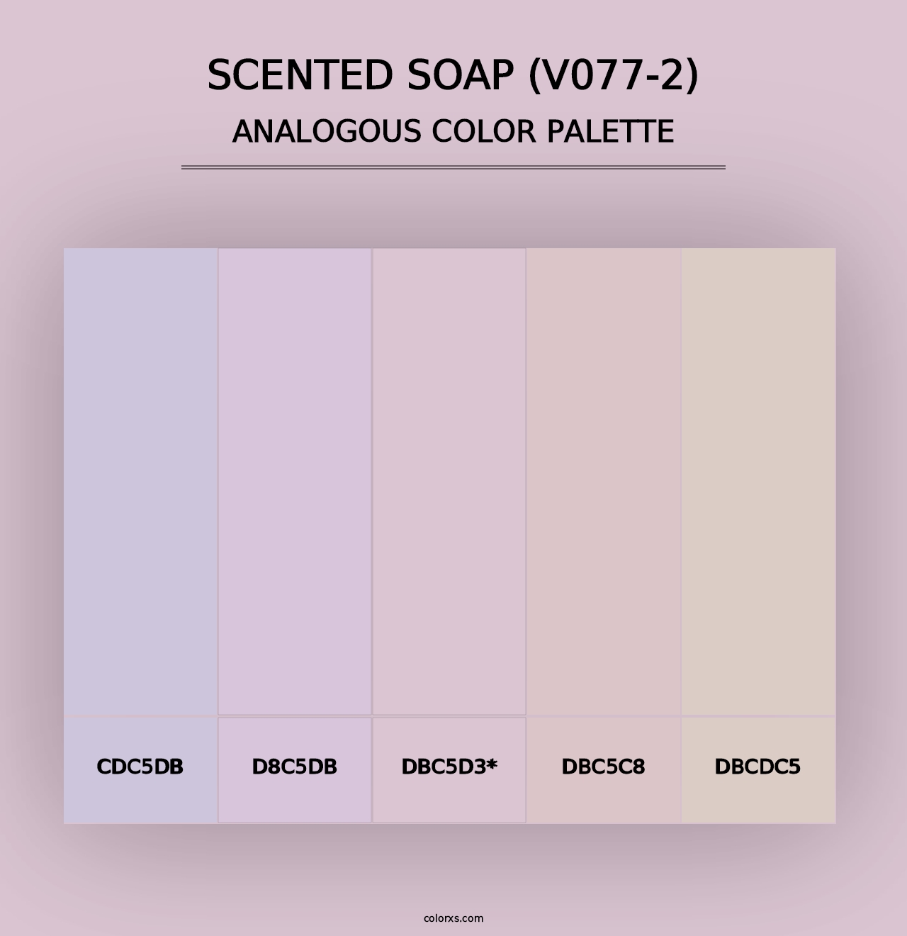 Scented Soap (V077-2) - Analogous Color Palette