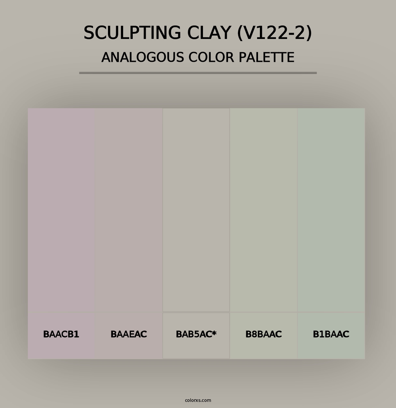 Sculpting Clay (V122-2) - Analogous Color Palette