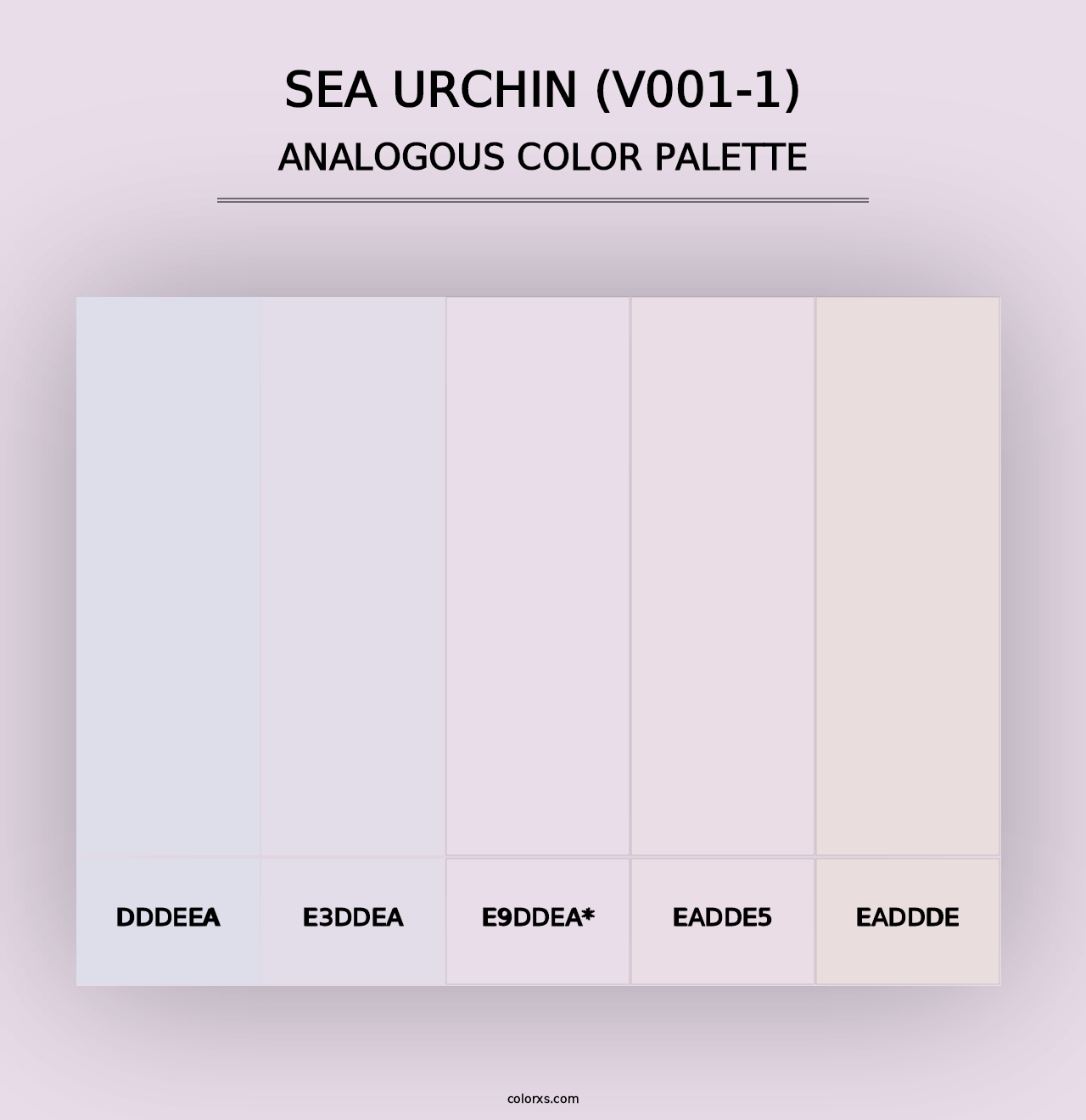 Sea Urchin (V001-1) - Analogous Color Palette