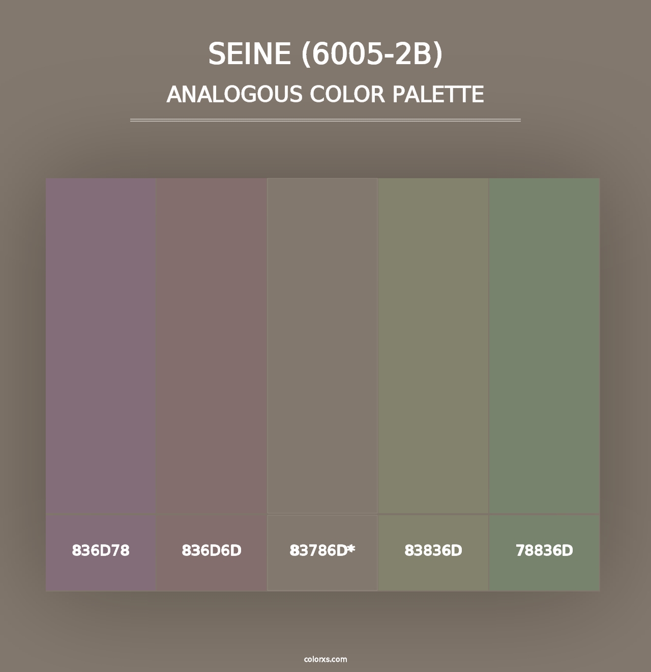 Seine (6005-2B) - Analogous Color Palette