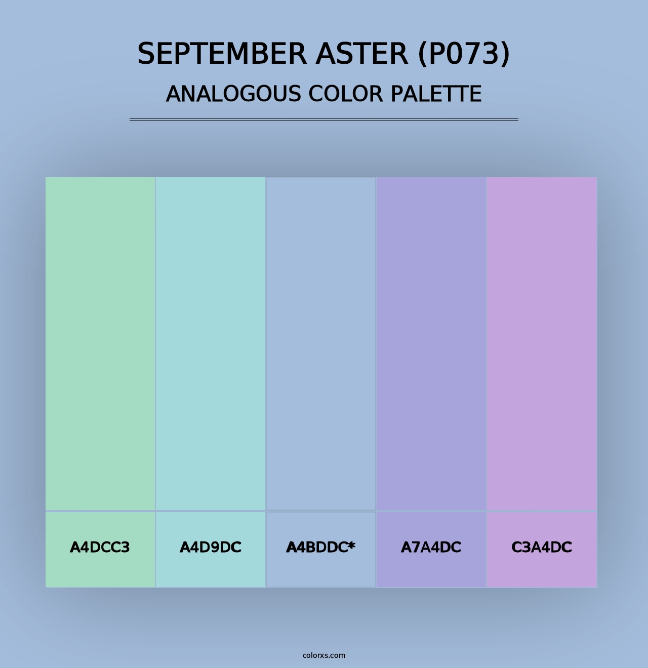 September Aster (P073) - Analogous Color Palette