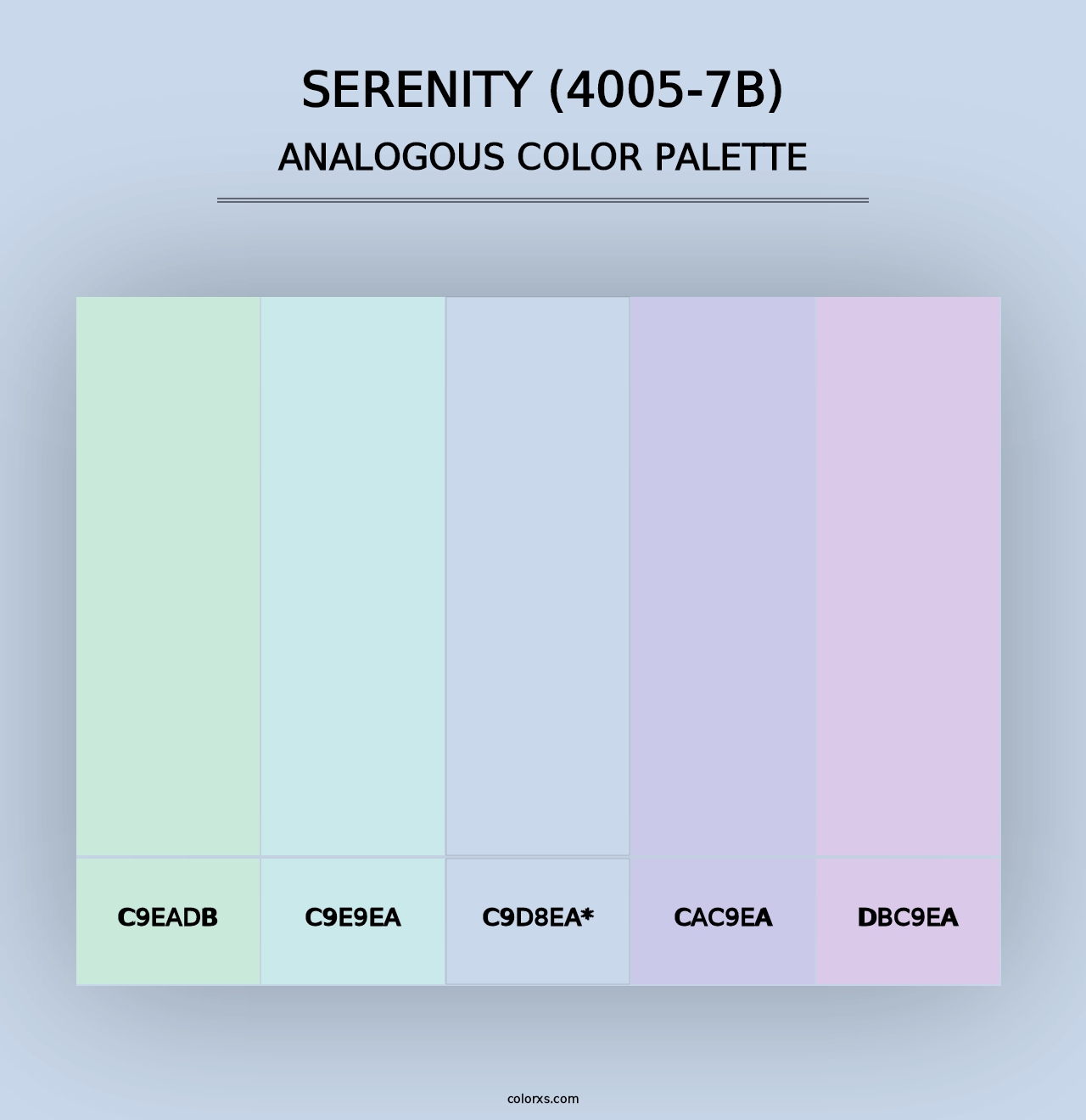 Serenity (4005-7B) - Analogous Color Palette