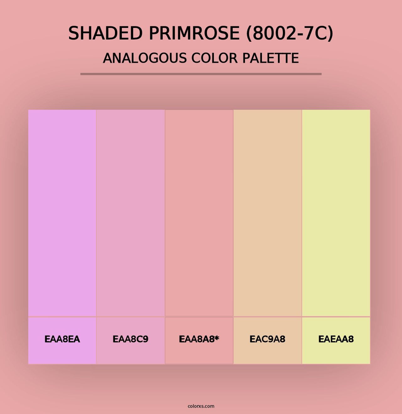 Shaded Primrose (8002-7C) - Analogous Color Palette