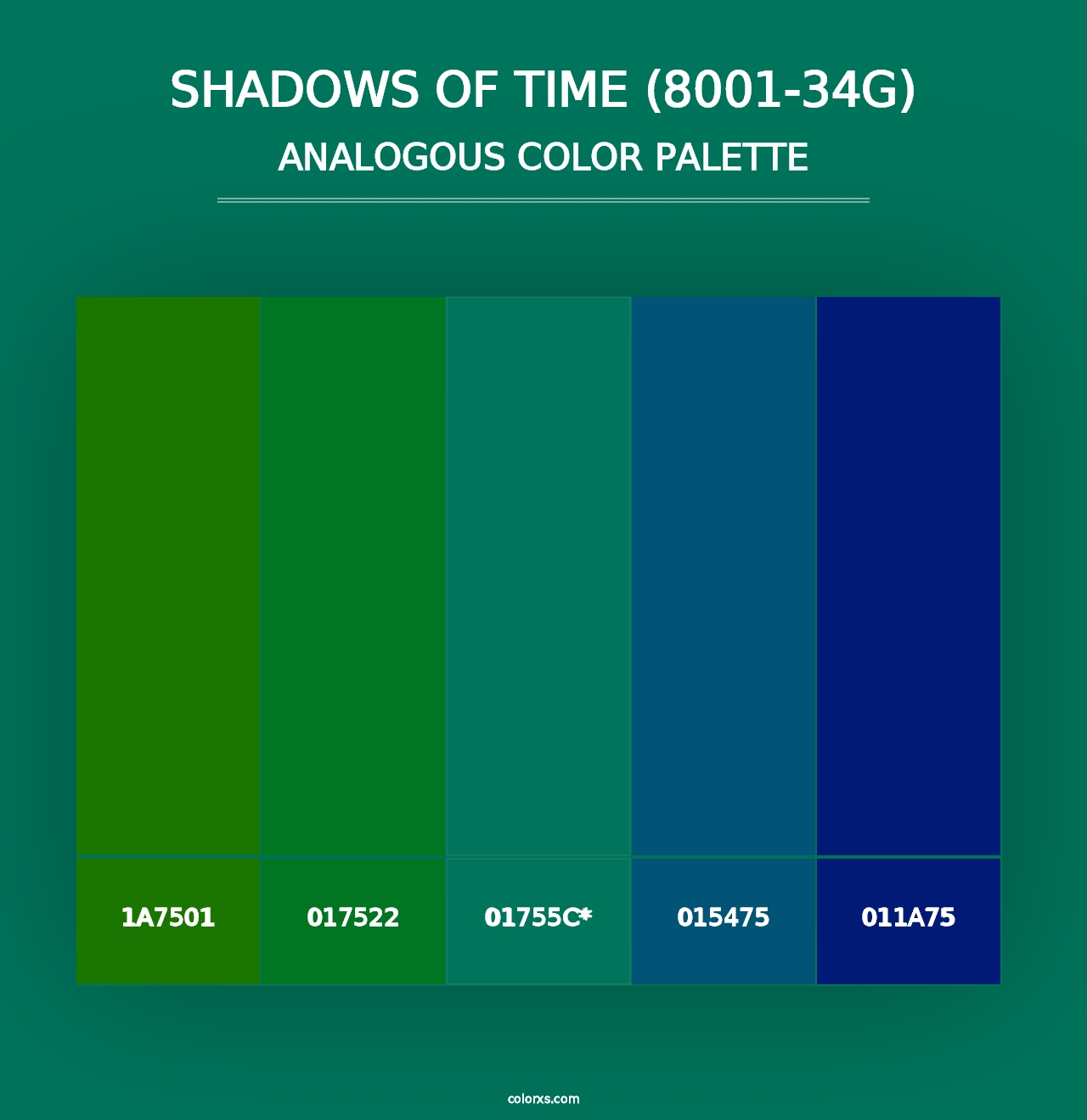 Shadows of Time (8001-34G) - Analogous Color Palette