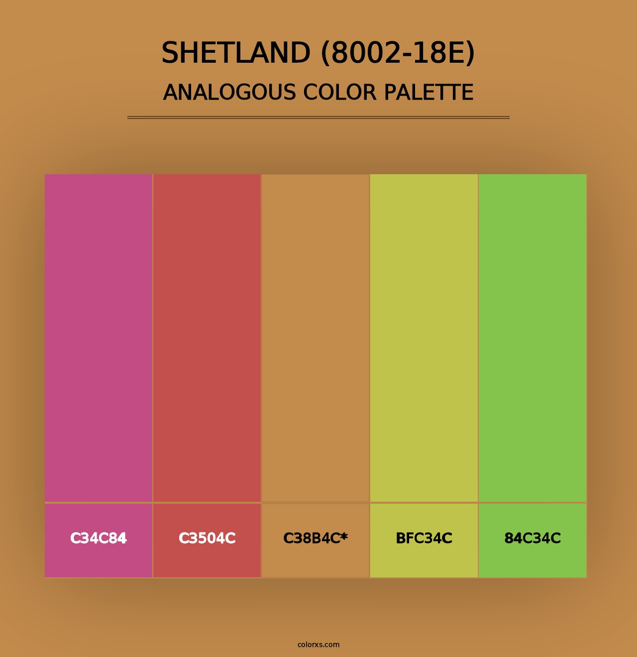 Shetland (8002-18E) - Analogous Color Palette