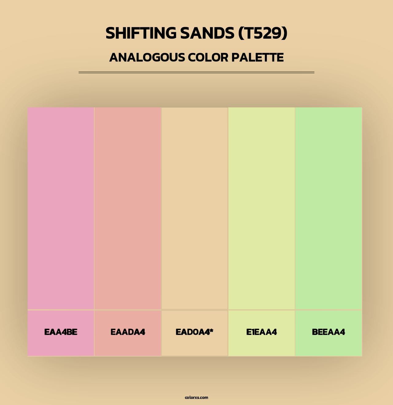 Shifting Sands (T529) - Analogous Color Palette