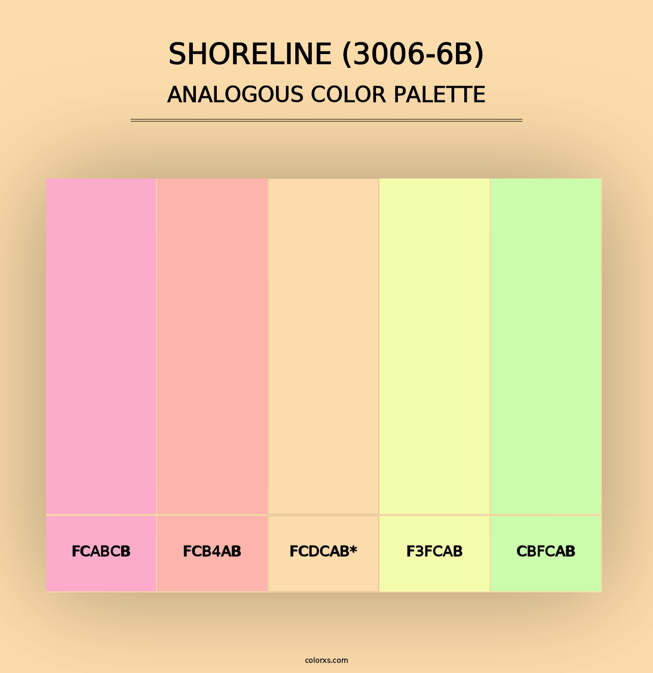 Shoreline (3006-6B) - Analogous Color Palette