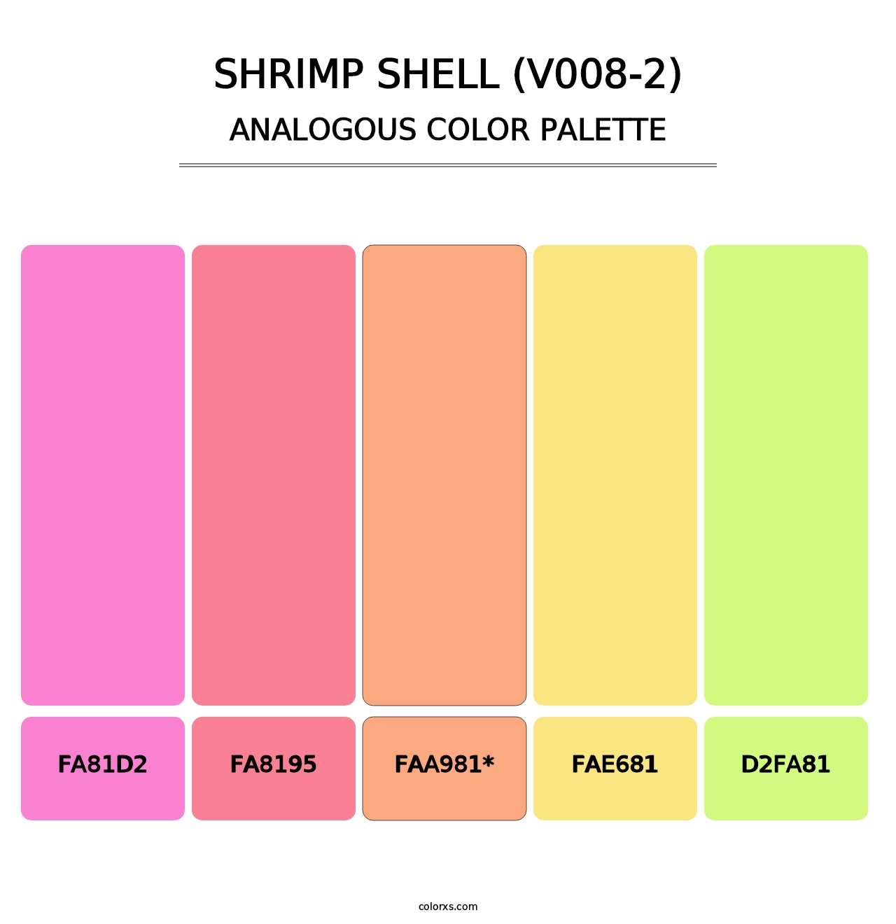 Shrimp Shell (V008-2) - Analogous Color Palette