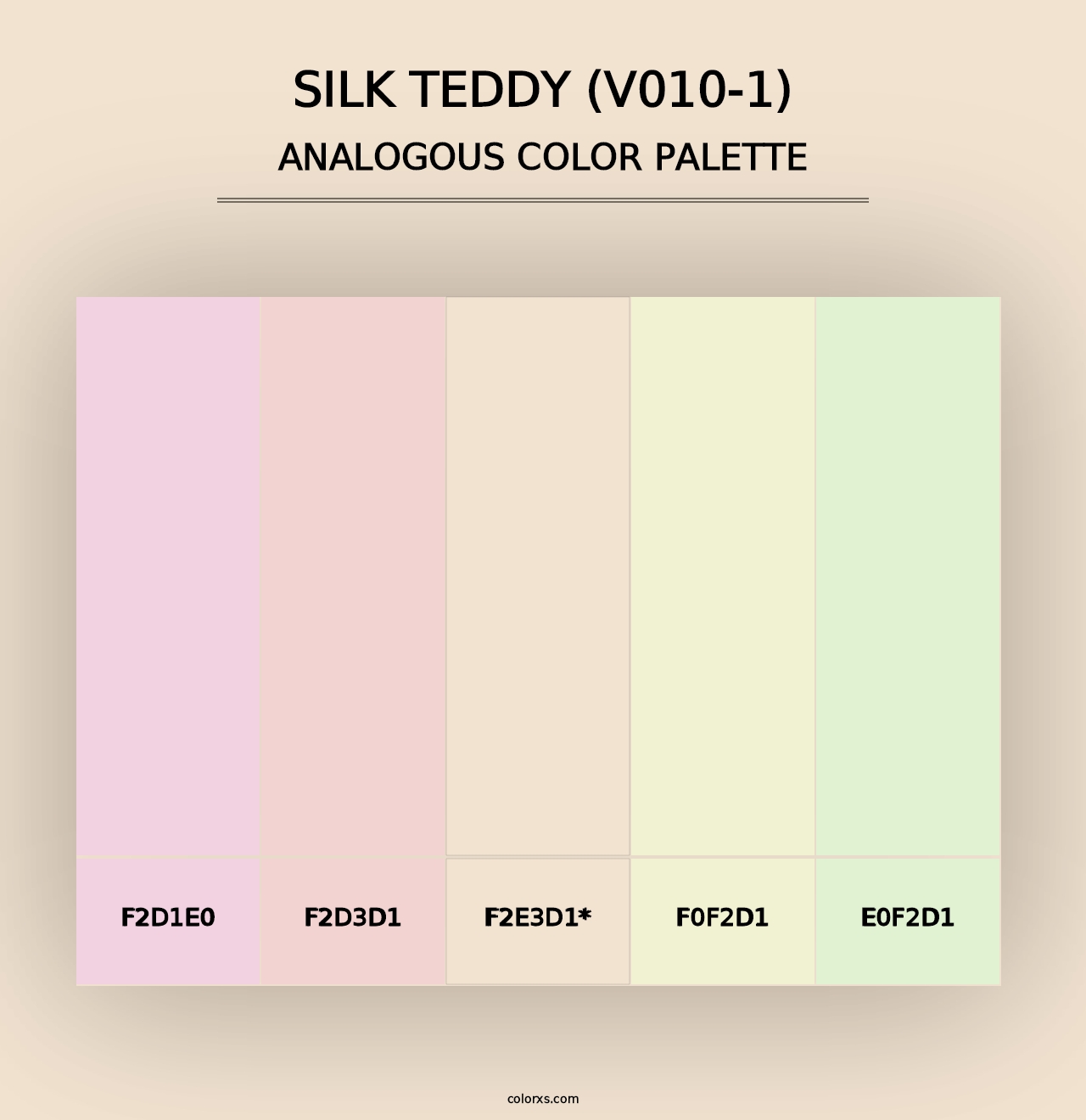 Silk Teddy (V010-1) - Analogous Color Palette