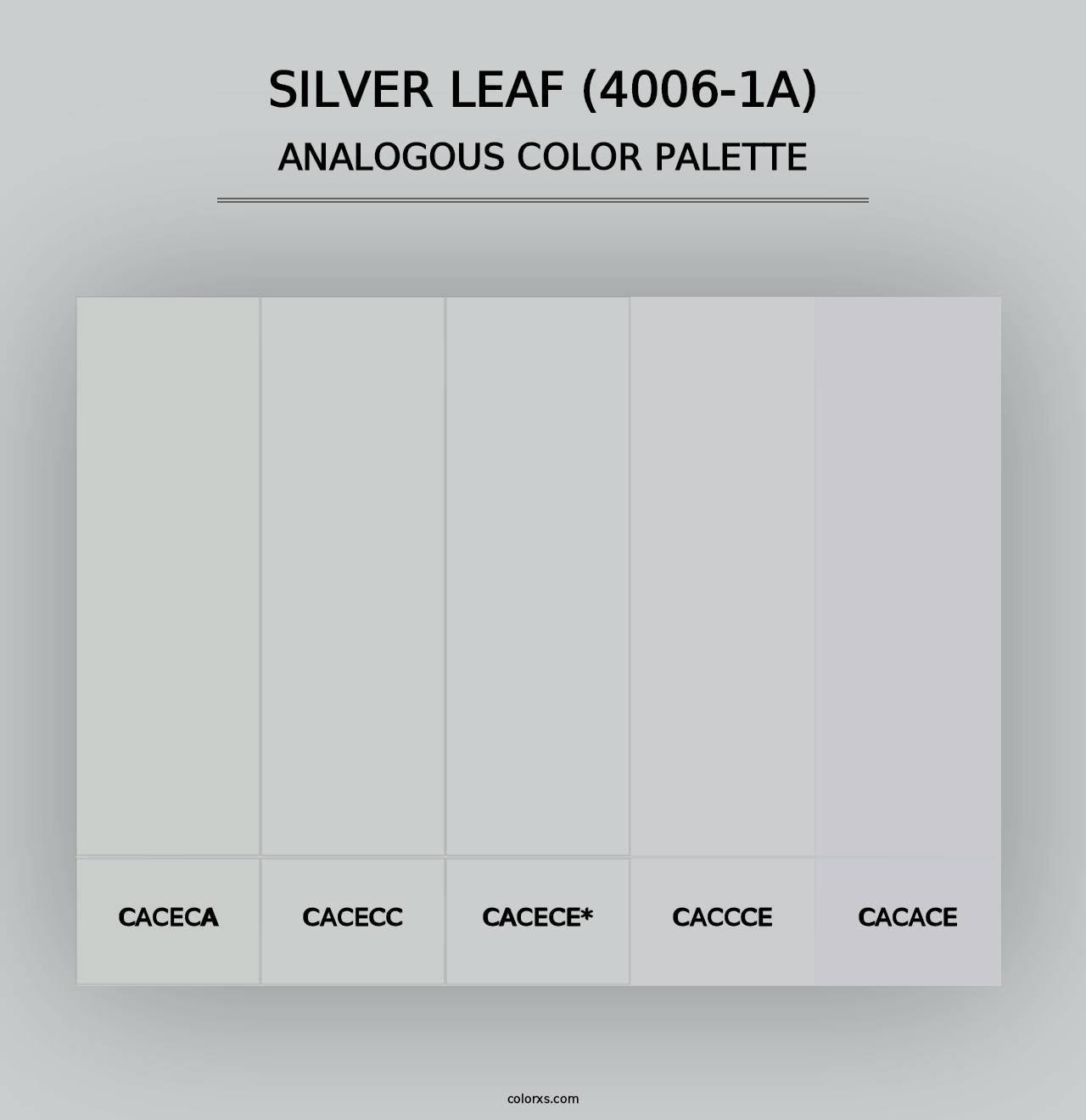 Silver Leaf (4006-1A) - Analogous Color Palette