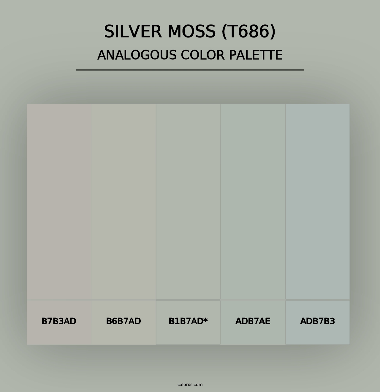 Silver Moss (T686) - Analogous Color Palette