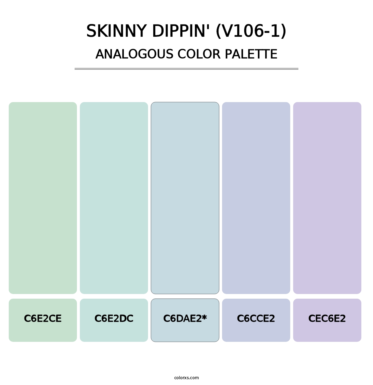 Skinny Dippin' (V106-1) - Analogous Color Palette