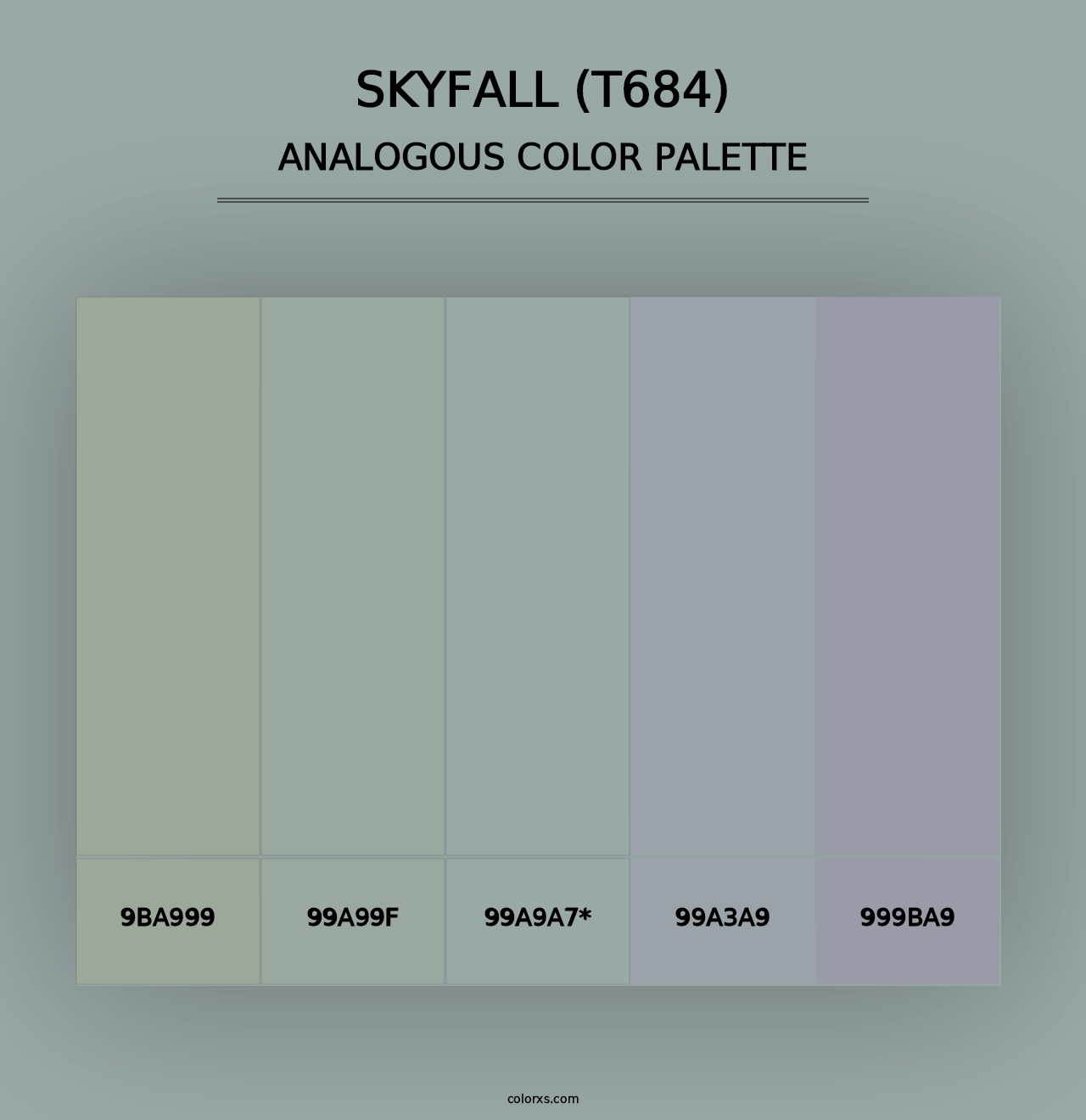 Skyfall (T684) - Analogous Color Palette