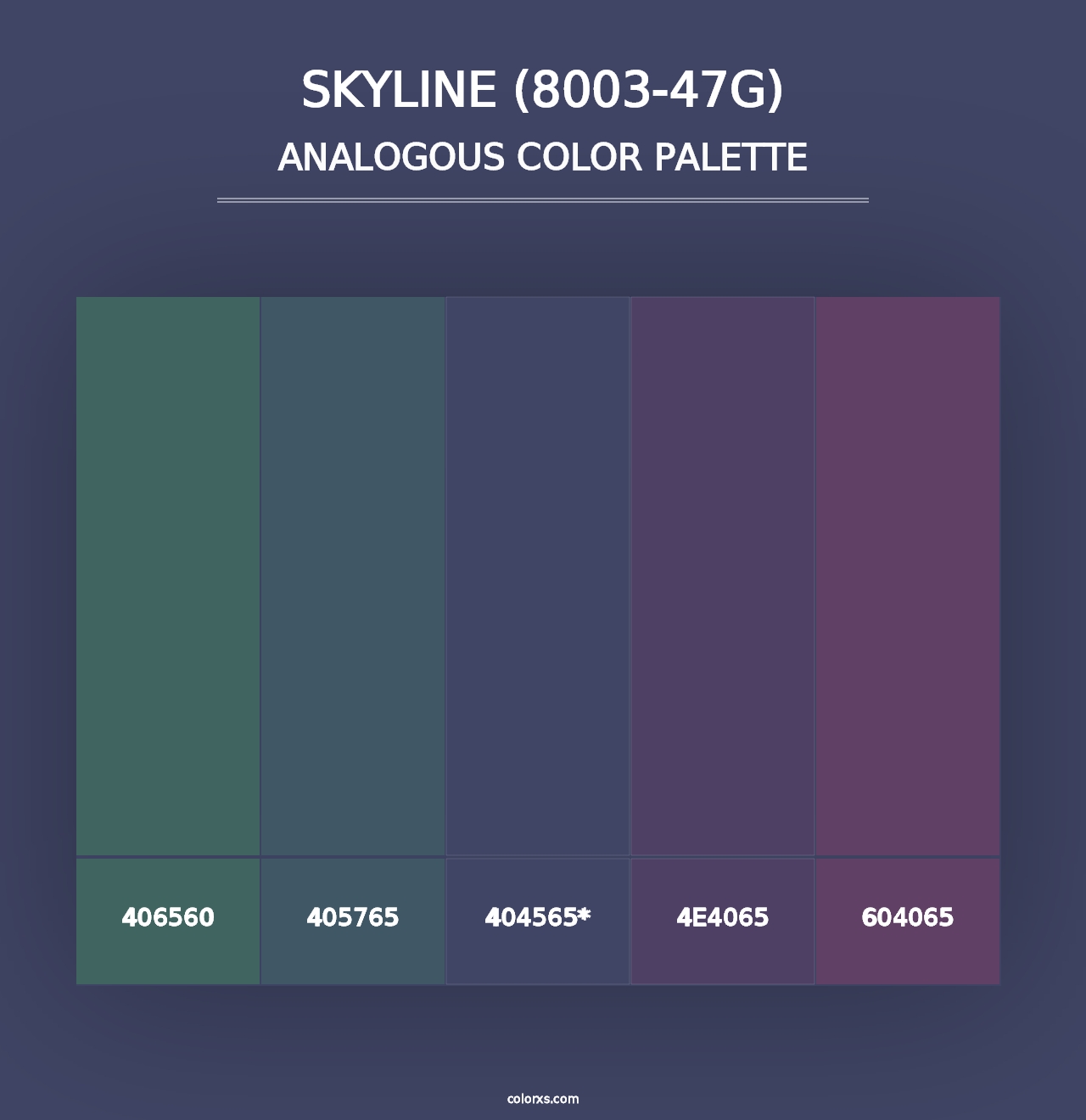 Skyline (8003-47G) - Analogous Color Palette