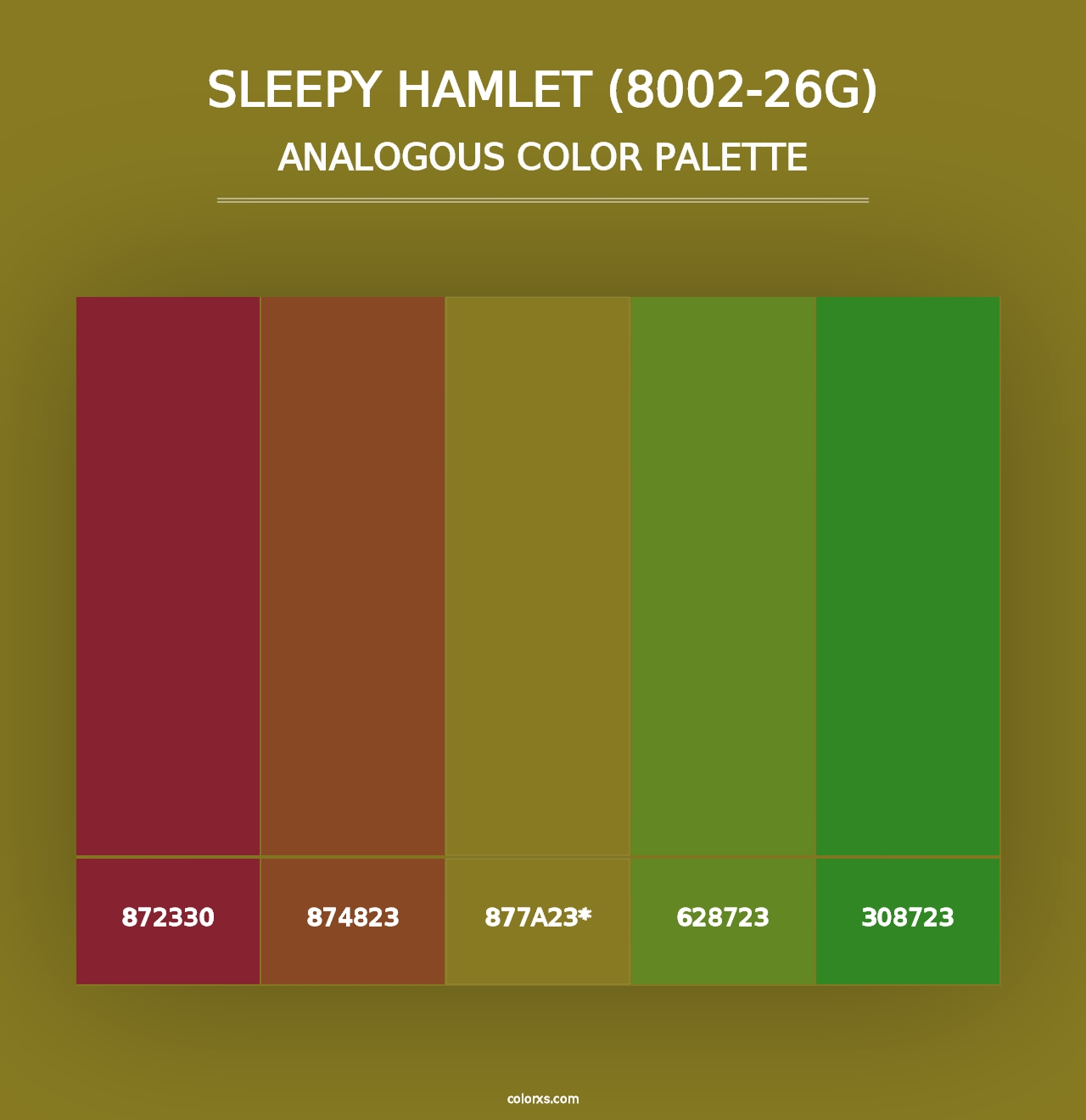 Sleepy Hamlet (8002-26G) - Analogous Color Palette