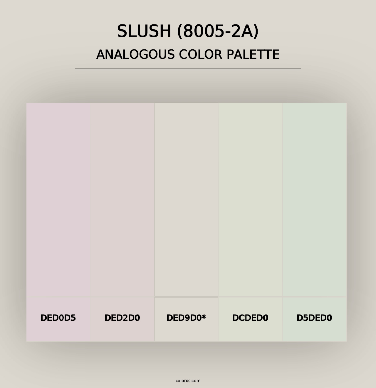 Slush (8005-2A) - Analogous Color Palette