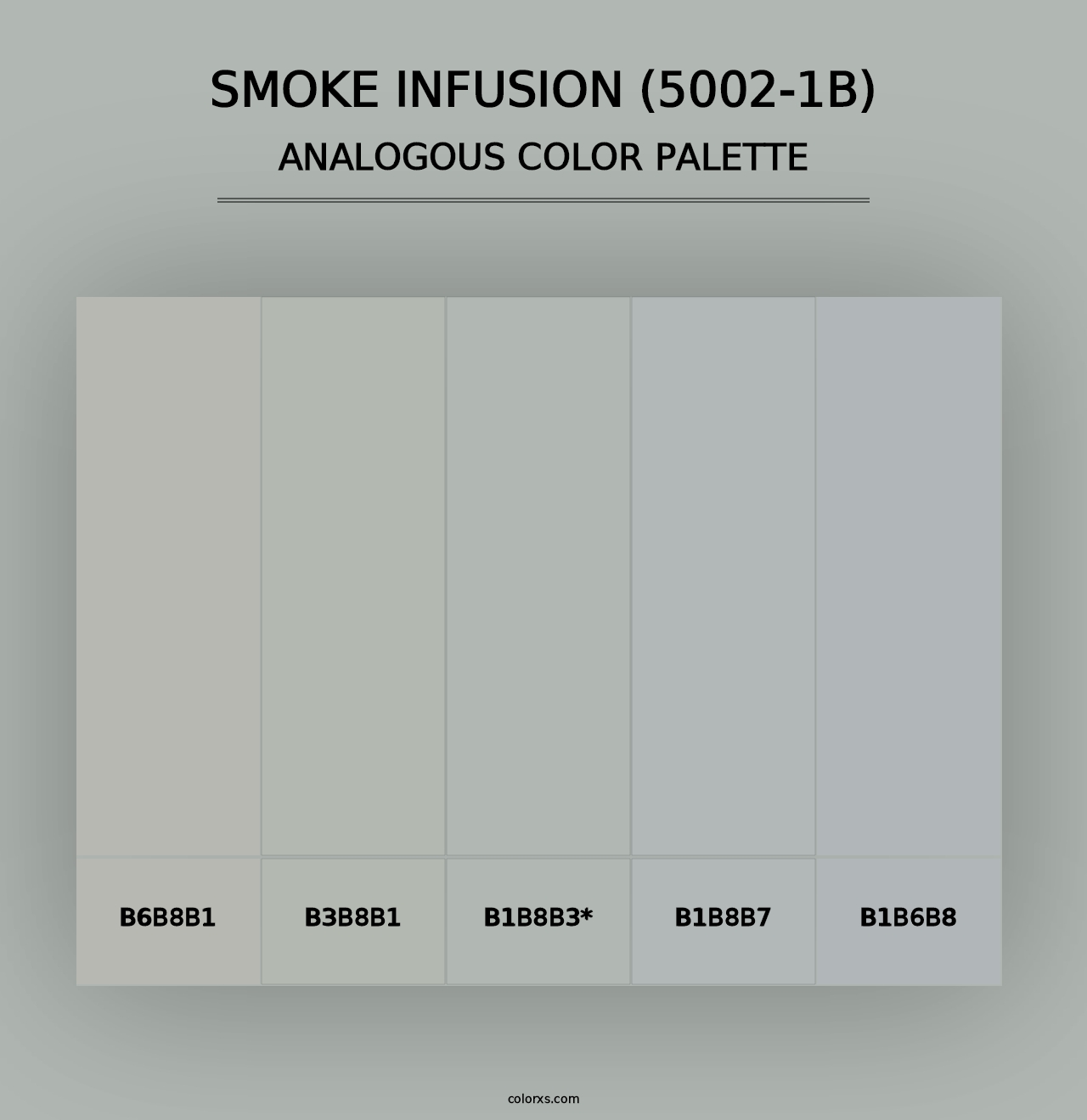 Smoke Infusion (5002-1B) - Analogous Color Palette