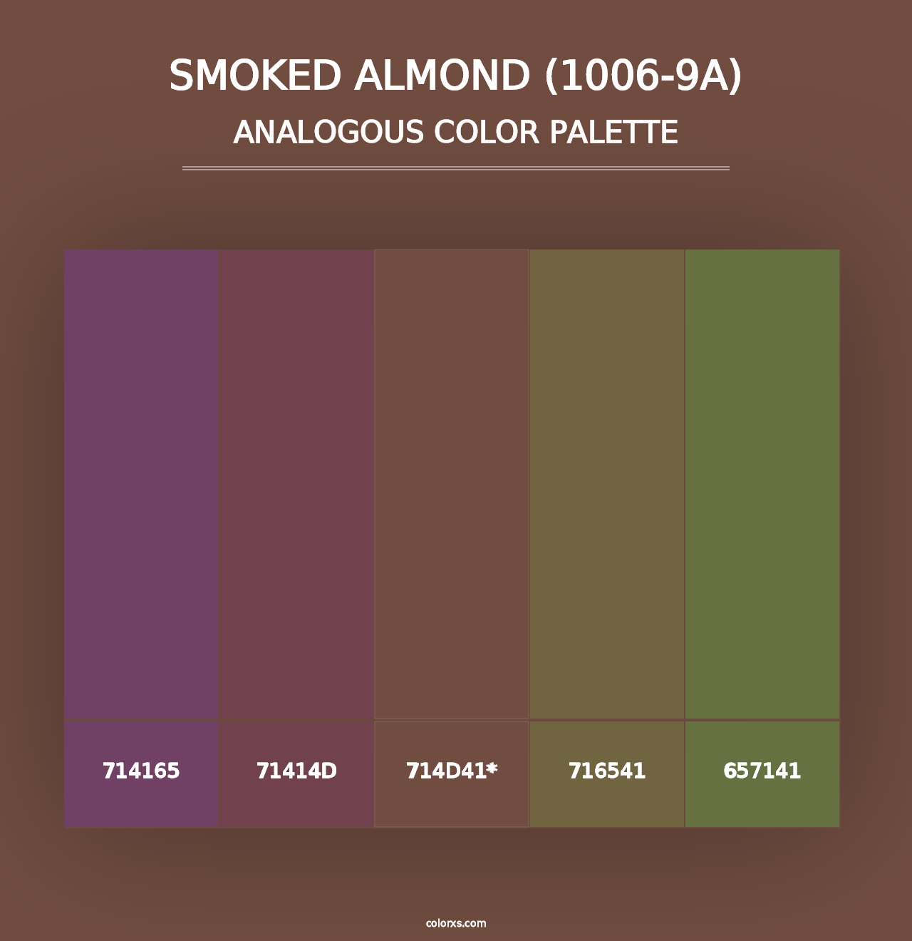 Smoked Almond (1006-9A) - Analogous Color Palette