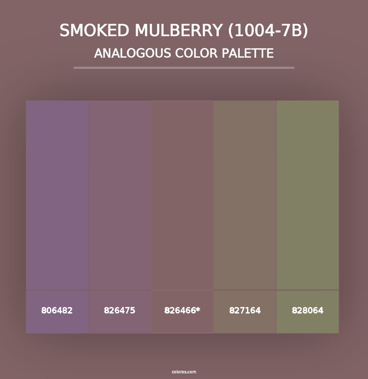 Smoked Mulberry (1004-7B) - Analogous Color Palette