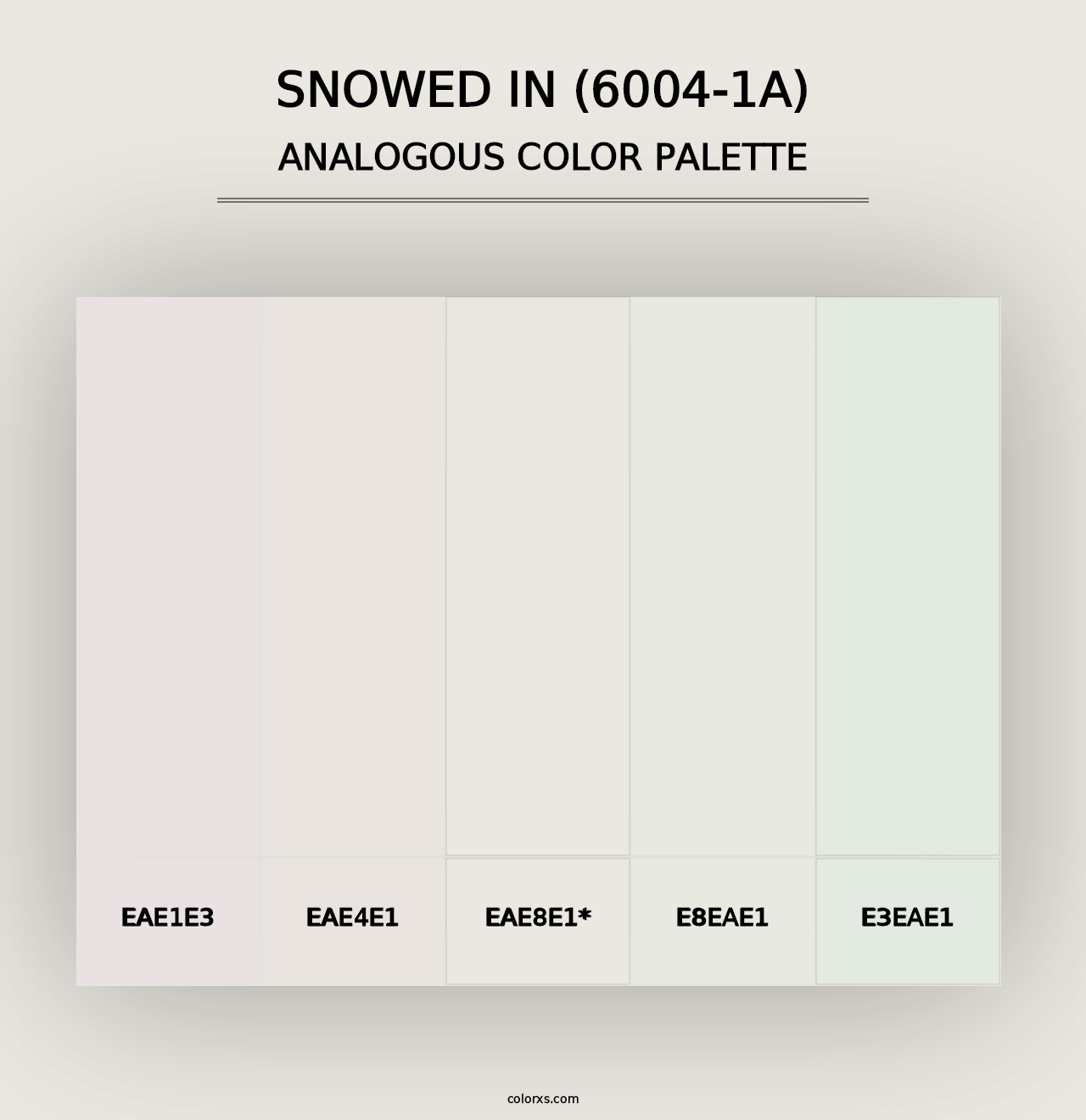 Snowed In (6004-1A) - Analogous Color Palette