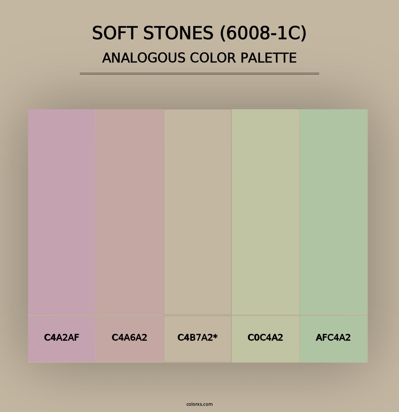 Soft Stones (6008-1C) - Analogous Color Palette