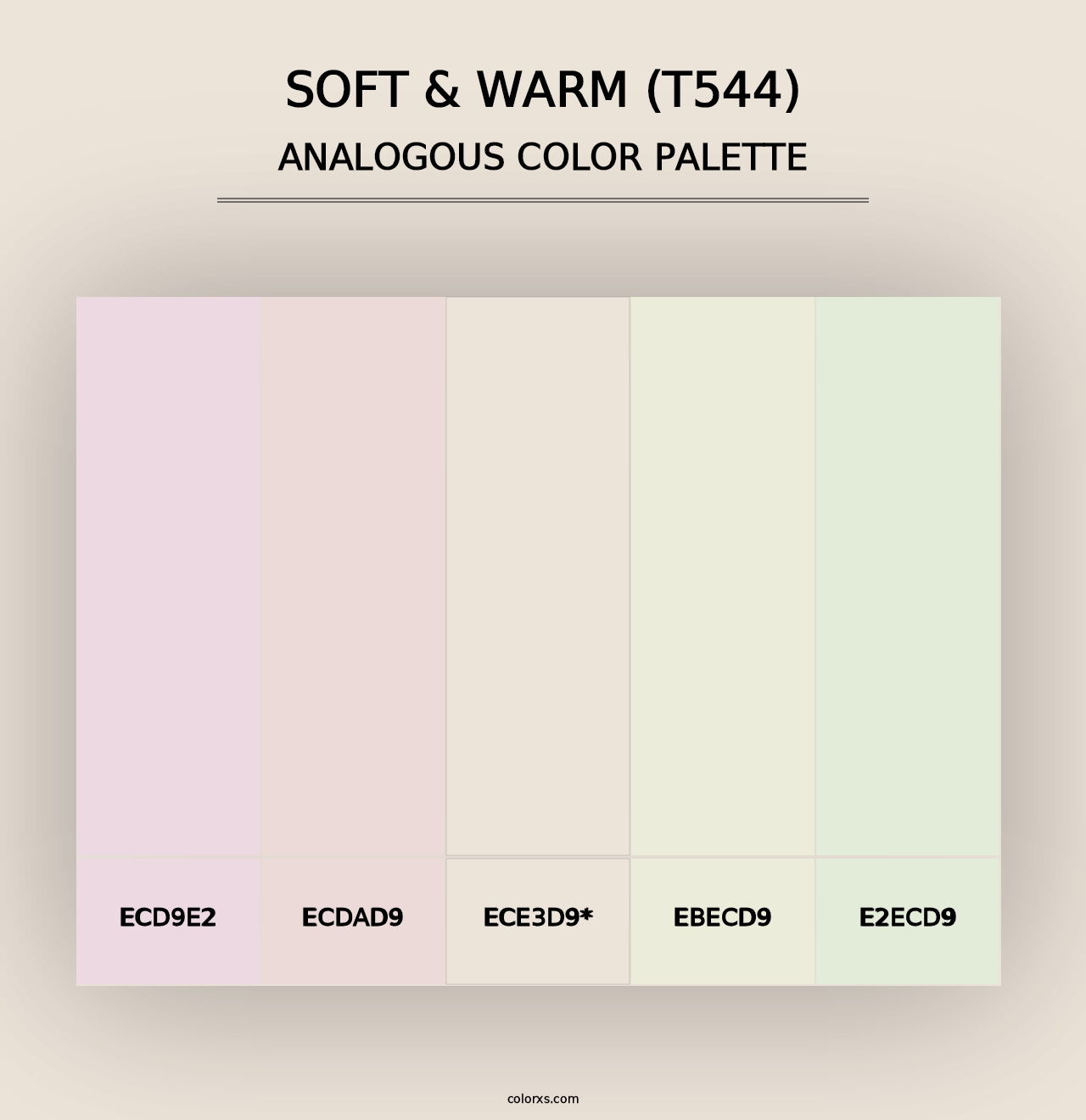 Soft & Warm (T544) - Analogous Color Palette